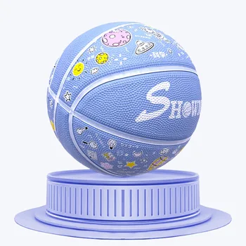 Професионален баскетбол за деца и възрастни, топка за състезания на открито, устойчива на износване на баскетболна топка от полиуретанова материал с висока еластичност