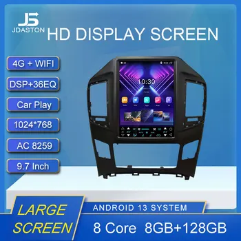 9,7-инчов автомобилен мултимедиен плеър с Android на 13 за Hyundai H1 Starex 2017 - 2019 Екран в стил Tesla, автомобилното радио, GPS, стерео, видео, DSP