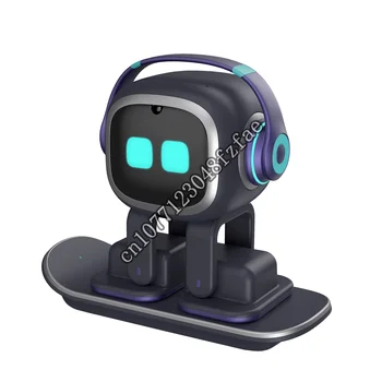 Емо Робота Интелигентна играчка Робот с изкуствен интелект Настолен домашен любимец Емо Английски Спътник Подарък Електронна играчка Вектор Коледни Подаръци