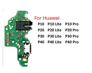Основна такса Свързване на части гъвкава лента на дънната платка USB зареждане, за Huawei P30 P40 Lite E 5G Pro
