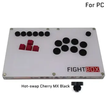 Тънки бутони на клавиатурата B6-PC Аркаден джойстик в стил миксбокса, гейм контролер Fight Стик за КОМПЮТРИ, USB с възможност за 