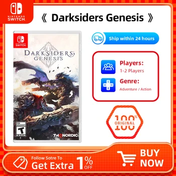 Nintendo Игра Switch - Darksiders Genesis Игри с подкрепата на физическото касета за вашия десктоп на телевизора в преносим режим