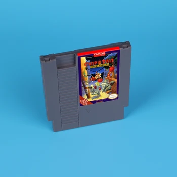 Игрална карта Chip 'n Dale Rescue Рейнджърс 1 за NES с 72 контакти, 8-битово касета за конзолни видео игри