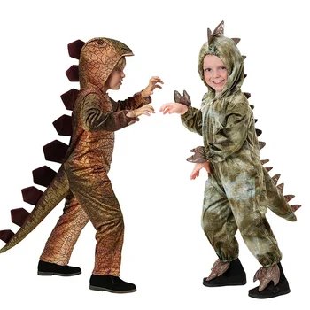 Детски костюми на динозаврите на Хелоуин костюми на Световно Тираннозавра за cosplay, тела за сценичната партита, костюми Cos, За децата, за Коледни подаръци 2023