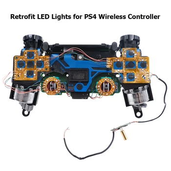 Безжичен контролер, Многоцветен светлинен панел, резервни части, контролер, подмяна на led светлина платка за контролер PS4