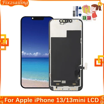 Високо качество за iPhone 13 LCD сензорен дисплей, Дигитайзер, в събирането, Резервни части за iPhone 13 Mini LCD, 100% Тестван