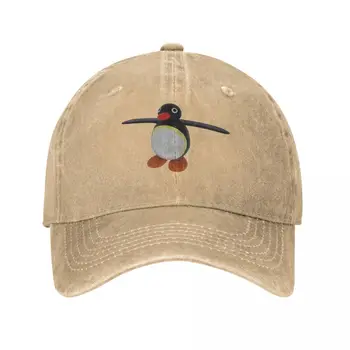 Стикер Pingu Pose T под формата на ковбойской шапки, военно-тактическа шапка, модни плажна шапка от слънцето за деца, шапка Мъжки дамски