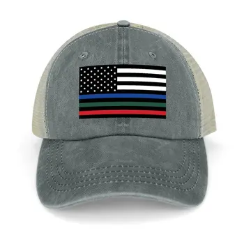 Ковбойская шапка с флага на полицията, армията и пожарната, туристическа шапка, празнична шапка от стиропор, елегантни дамски шапки, мъжки