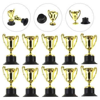 Пластмасови мини-чаши за трофеи Златни награди Награди за състезания, Награди на церемония по награждаването в класната стая Награди за партита