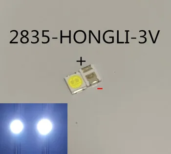 100шт HONGLI 3528 LED 2835 1210 Led Подсветката на ТЕЛЕВИЗОРА с Висока Мощност 1 W 3 Led Светлини Студен бял ЦВЯТ Прилагане на Led Подсветка LCD телевизор