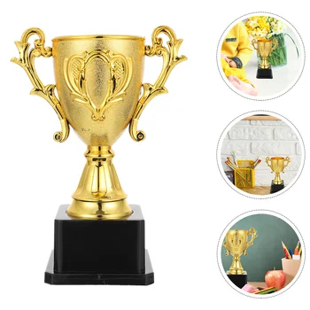 18 см. пластмасова статуетка за детски спортни състезания, играчка-награда с основание за училище, детска градина, медал за Купата на Шампион