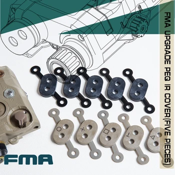 Капак на обектива FMA PEQ с пет защитни чехлами за лазерни лещи с директен модел TB1350