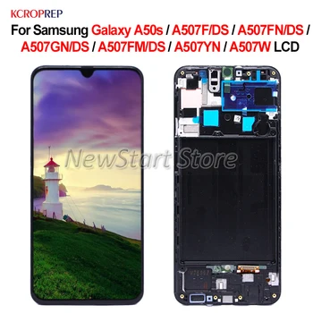 За Samsung Galaxy A50s A507F A507FN A507GN A507FM A507YN A507W LCD дисплей С сензорен Екран Дигитайзер възли За Samsung A50s lcd