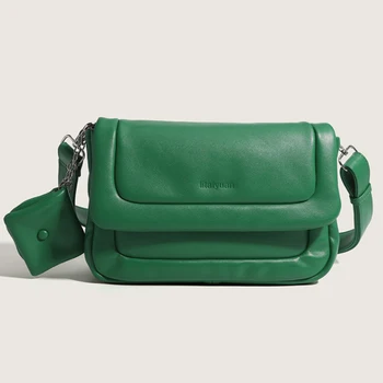 Модерна дамска чанта за през рамото от изкуствена кожа SUNNY BEACH, ежедневни чанти-тоут през рамо, Дизайнерски комбиниран клапан
