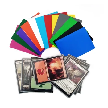 50шт, Оцветени Матово ръкави за настолни игри 63 * 90 мм, Защитни екрани за пазаруване, карти, Ръкав за карта Three kingdoms Magic Poker