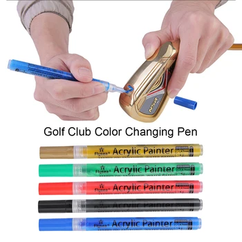 Цветна писалка за стика за голф, акрилни мастила, Водоустойчив дръжка за стика за голф, като цвят, мощност на настилки, цветни Модни аксесоари за тренировки