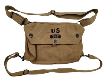 . Копие на Втората световна война, брезентовая чанта за противогаза армията на САЩ, цвят каки