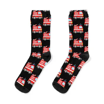 Чорапи за противопожарни машини в ретро стил, нескользящие футболни чорапи, колоездене, чорапи, Мъжки и женски
