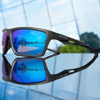 Поляризирани очила за риболов, предпазни очила за лице, Слънчеви очила за колоездене, Противотуманная защитна маска, очила за защита на цялото лице UV400