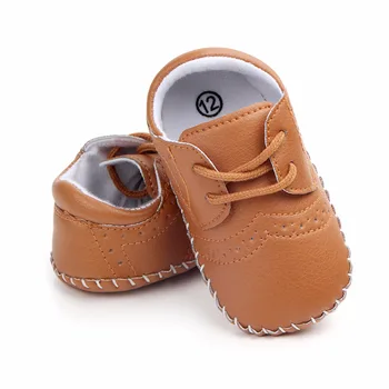 Модни детски обувки от изкуствена кожа, мека подметка, обувки за бебета момичета и момчета, нескользящая обувки за новородено, първите проходилки, детски маратонки