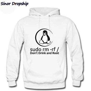 Системен администратор на Linux Sudo Rm Програмист, Програмиране, Кодиране Coder Мъжки блузи Linux Root Sudo Качулки Градинска облекло