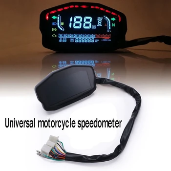 Универсален цифров скоростомер за мотоциклети, цифров на тахометър, LCD дисплей за-BMW Honda Ducati, Yamaha, Kawasaki