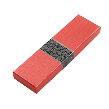 4шт Универсална изискана кутия за перьевых дръжки с подложка, празен калъф, подарък кутия за масови колекции (червен)