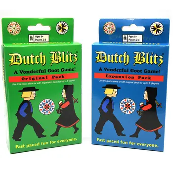 Игра на карти Dutch Блиц Оригинален и с пакета за разширяване Съдържа 160 карти, достъпни за всеки отлична семейна игра.