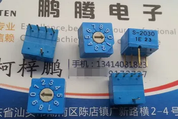 1БР Внос на японски S-2030 0-9/10 битов ключ за кодиране с превръщането циферблат 4: 1 положителен код, 0 мм дръжка