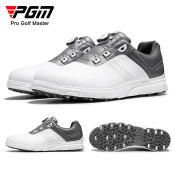 Мъжки обувки за голф PGM, ремък с дръжка, Нескользящая водоустойчив мъжки спортни обувки, маратонки