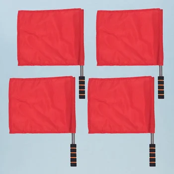Състезания по лека атлетика Мач с судейским флага Команден знаме на един стълб от неръждаема стомана Сигнални флагове Размахивающий сигнално устройство флага ръчно флаг