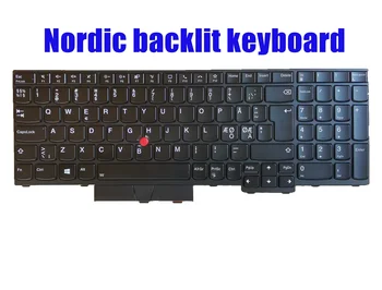 Клавиатура Nordic с подсветка за Lenovo Thinkpad P15 Gen 1 (вид 20ST, 20SU) 5N20Z74856 5N20Z74819