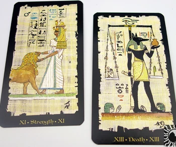 Египетски карти Таро голям размер 8 * 14,5 cm, Фабрично производство, Благородна тесте карти и настолни игри на карти