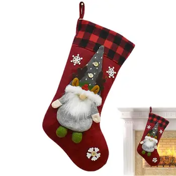 Коледни Чорапи Подарък Пакет Бонбони Безлични Кукли Подарък Чорапи Джудже Безлични Кукли Коледни Чорапи За Търговски Център