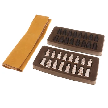Китайски игри набор от сгъваема шахматната дъска + коллекционный стар материал