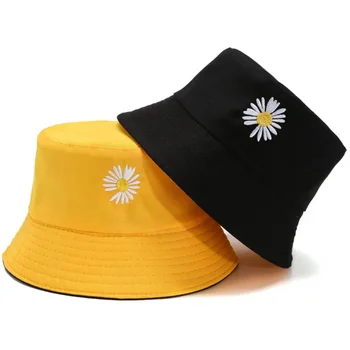 Рибарска шапка, мъжки и дамски модни солнцезащитная шапка с двустранна бродерия, модни универсална солнцезащитная шапка