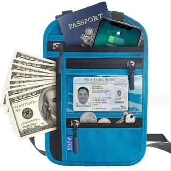 RFID в чантата си за паспорт, чанта, калъф за пари, притежател на кредитна идентификационната карта, чанта-месинджър, виси на врата, калъф за съхранение на билети за рамото, корица за документи