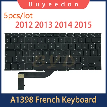 5 бр./лот от Нова клавиатура A1398 френска клавиатурна подредба за MacBook Pro 15 Retina