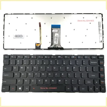 Оригиналната нова клавиатура за лаптоп Lenovo Flex 3 1435 1470 1480 серия US с подсветка
