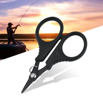 Риболовни ножици за риболов от неръждаема стомана, риболовни ножици, Преносими клещи за рязане на пластмасови артикули за риболов, инструменти за улов на шаран
