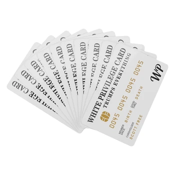 10 БР. Бяла привилегированата карта превъзхожда всички Комплекти кредитни карти, визитка подложка в чантата, романтична картичка, бизнес подаръци