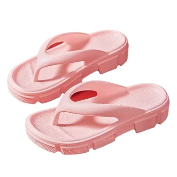 Дамски чехли от мек Eva, Лятото на 2022, Сандали с дебела платформа с клипсами, женски нескользящие чехли за баня, домашни пързалки