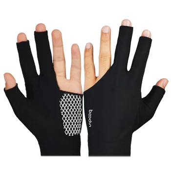 Ръкавици на 3 пръста професионална билярдна щека, аксесоари за тренировки, за мъже, дишащи