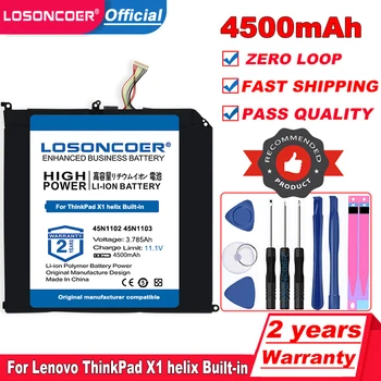 LOSONCOER 11,1 V 3.785 Ah 42Wh 45N1102 45N1103 Батерия за лаптоп Lenovo ThinkPad X1 helix Вграден