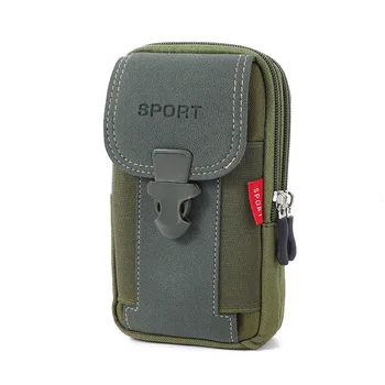 6,5-инчов двупластова военна поясная чанта за телефон, калъф за ключове, външна вертикална поясная чанта, Мъжка чанта за инструменти, ловни аксесоари