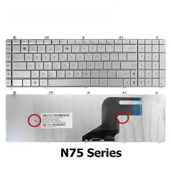 Лаптопът е Нова Оригинална Клавиатура За Asus N55 N55S N55SF N55SL N75 N75S N75SL N75SF с Подредбата на САЩ