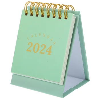 Малък настолен календар Escritorio в 2024 година, преносими коледни подаръци, хартиени години