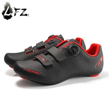 Sidebike нова велосипедна обувки, обувки за шоссейного на велосипеда, мъжки спортни състезания колоездене, маратонки, самоблокирующиеся професионални 520 грама/чифт (размер42), червен