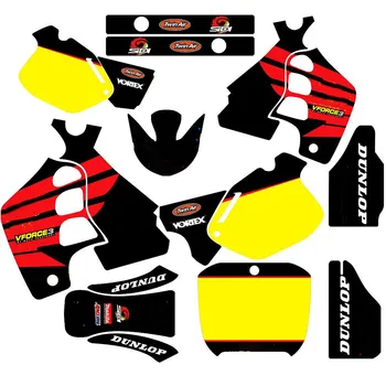 Пълен набор от комплекти Стикери 3M Мотоциклетни Графични Среди Етикети за Honda CR500R CR500 1989 1990 1991 1992 1993 500 CR 500R