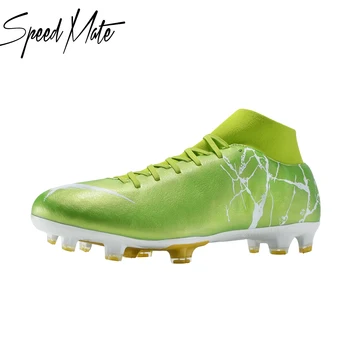 Speedmate най-Високо Качество на FG MD SG Улични Спортни футболни Обувки, Футболни Обувки Дишащи Футболни Обувки За Възрастни С Високо Голеностопом